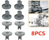 8PCS Dishwasher Bottom Basket Wheels For Dishlex DX103SK DX203WK 50286965-004