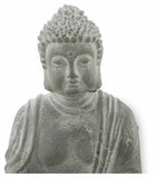 Lotus Buddha Cement Candle Holder with Two White T Lite Candles Aromatherapy