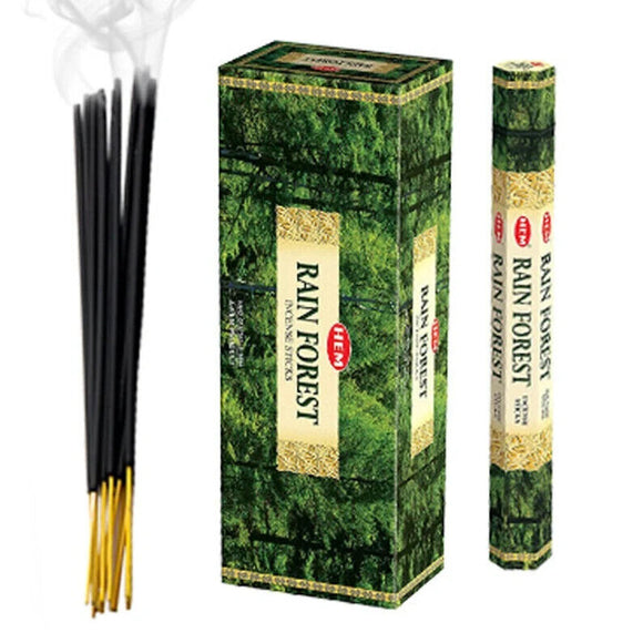 HEM Hexa Rain Forest Incense Scents Meditation Aroma Fragrance 120 Sticks