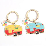 2Pcs Camping Keychain RV Camping Keychain Travel Trailer Camping Gift