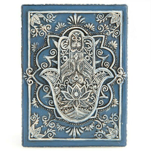 Hamsa Design Wooden Box Jewellery Tarot Cards Stones Crystal Storage