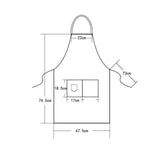 Canvas Apron Waterproof Waiter Cooking Cafe Kitchen Chef Butcher Washable -Black