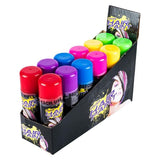 6x Hair Spray Paint Non-Toxic Washable Party Fun Fluro Dye Colouring 125ml