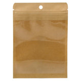 16pcs Resealable Kraft Paper Bags Resealable Bag Heat Pouches - 12x17 cm