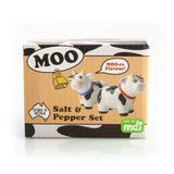 Cow MOO-re Flavour Cute Animal Ceramic Salt & Pepper Shakers Set 2 Pieces