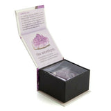 Amethyst Wellness Stone - Gift Box Natural Uncut Rough Crystal Gem of Fire