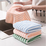 10pcs Microfibre Cloth Rag Bulk Car Kitchen Glass Cleaning Towel Washing 25x25cm