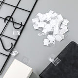 100X Clear Hang Tab With Adhesive Hook Hole Style Hang Sell Stock Shop Retail