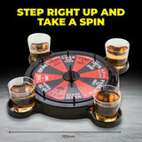 Roulette Spinning With 4 Shot Glass Drinking Game Set Spinner Table Party