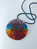 Pendant Gemstone Orgonite 2 Pieces 7 Chakra Orgone Reiki Spiritual Energy Kit