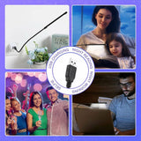 Flexible Touch Switch USB 10 LED Light Lamp for Keyboard Reading Notebook Silver