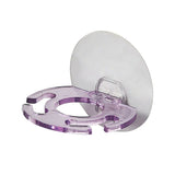 Toothbrush Holder Wall Mount Sucker Bathroom Suction Cup ToothpastStorage Purple