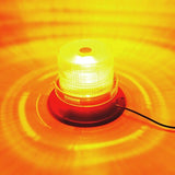 2PCS Emergency Car Beacon Strobe Amber LED Light Flashing Warning Rotating Lamp