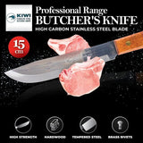 Butcher Knife KIWI Stainless Steel Used For Breaking Down Cuts Of Meat - 15cm