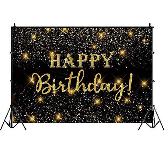 Happy Birthday Backdrop Banner Background Cloth Photo Props Party Decoration B
