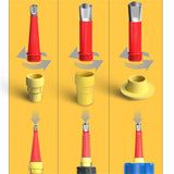 22pcs Caulking Caulk Nozzle Applicator with Base Kits Sealant Finishing Tools