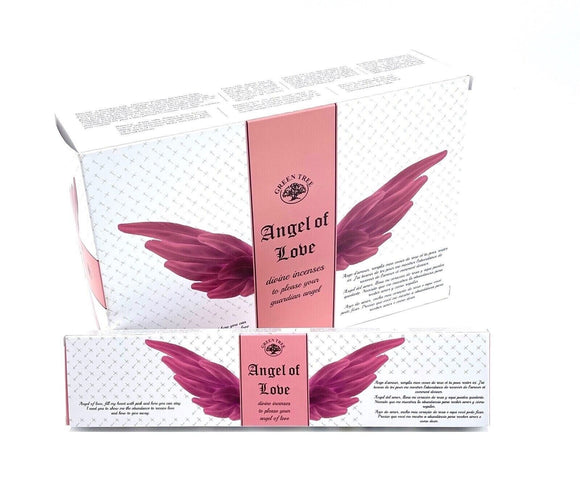 Angel of Love Divine Incense Green Tree Premium Fragrance 12 Packets