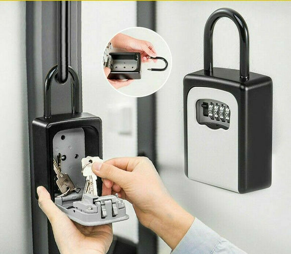 Combination Lock Key Safe Storage Box Padlock Security Home