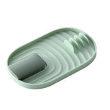 Style Pot Lid Shovel Storage Rack Practical Kitchen Pot Lid Spatula Holder Green