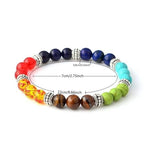 1pc 7 Chakra Beads Bracelet Natural Stone Agates Bracelets Gift Yoga Balance