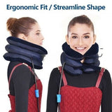 Air Inflatable Neck Pillow Head Cervical Traction Support Stretcher Assorted