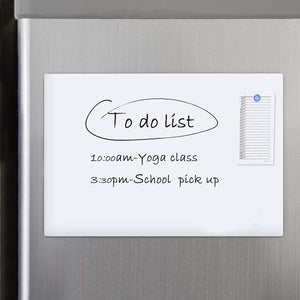 Fridge Magnetic Whiteboard A4 + Board Pen Marker Eraser Memo Reminder Magnet A4