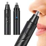 1x Ear And Nose Hair Trimmer Rechargeable Nose Hair Painless Eyebrow Facial