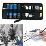 33pcs Drawing Sketch Set Charcoal Pencil Eraser Art Craft Painting Sketching Kit