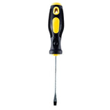 2 pcs Screwdriver Flat Black & Yellow Soft Grip Handle 19cm Tool Handy Hardware