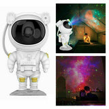 1x Astronaut LED Projector Light USB Starry Bedside Table Lamp 8 Colors W/ Remote Control