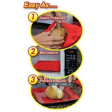 2pc Perfect Potato Microwave Baked Cooking Bag Corn Cooker Express Reusable 4min