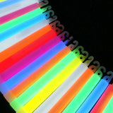 2x Glow in the Dark Sticks Tube Hook Glowsticks Lanyard Fun Party Decor 15cm