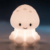 Jellyfish Touch Sensitive Rechargeable LED Night Light Kids Decor Table Bedside