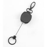 Heavy Duty Retractable Carabiner Key Chain Badge Holder With Steel Cord keychain