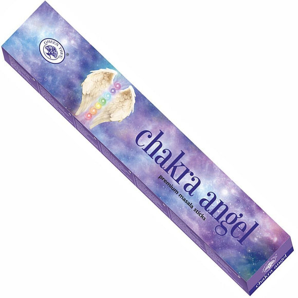 Chakra Angel Incense Green Tree Fragrance 12 Packets - 144 Sticks Masala Premium