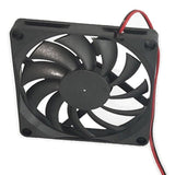 2x Black DC 12V Brushless Silent Computer PC Case Cooling Cooler Fans 80x80x10mm