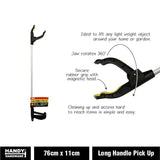 1x Handy Hardware Pick-Up Tool Long Handle 360 Degr Rotation NonSlip Claw 76cm