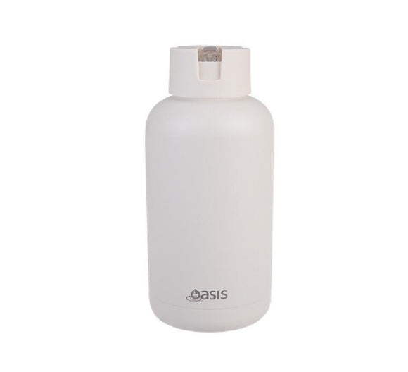Oasis Moda Ceramic Lined Stainless Steel Triple Wall Drink Bottle 1.5L Alabaster