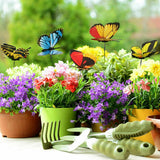 20pcs Luminous Garden Butterfly Lawn Ornaments Fairy Outdoor Yard Party Decor