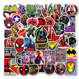 50pcs Marvel Superhero Stickers Vinyl Decal Car Skateboard Waterproof Pack1