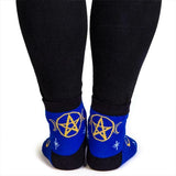 3X Socks Mandala Pentacle Hamsa Meditation Print Non Slip Warm Thick Socks