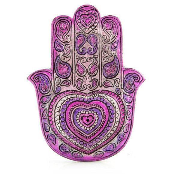 Hamsa Hand Heart Stick Incense Holder