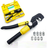 8 Ton Hydraulic Crimper Cable Lugs Wire Force Crimping Tool Kit 4mm-70mm Pliers