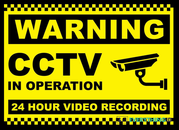 2x Warning CCTV In Operation Security Surveillance Camera Notice Sticker Sign