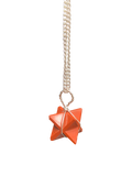 Red Jasper Merkaba Crystal Pendant Silver Necklace Gemstone Jewellery