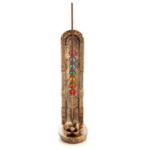 Incense Burner Stick Holder Copper Chakra LotusHome Decor