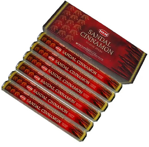 HEM Sandal and Cinnamon Incense Sticks Scents Meditation Aroma Fragrance