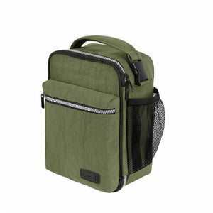 1x Insulated Lunch Snack Tote Bag Thermal Cooler Carry School - Olive