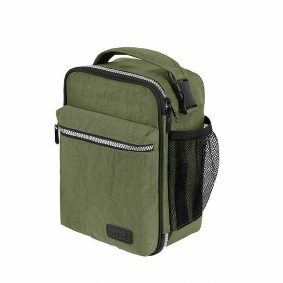 1x Insulated Lunch Snack Tote Bag Thermal Cooler Carry School - Olive