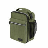1x Insulated Lunch Snack Tote Bag Thermal Cooler Carry School - Olive